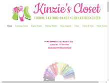 Tablet Screenshot of kinziescloset.com
